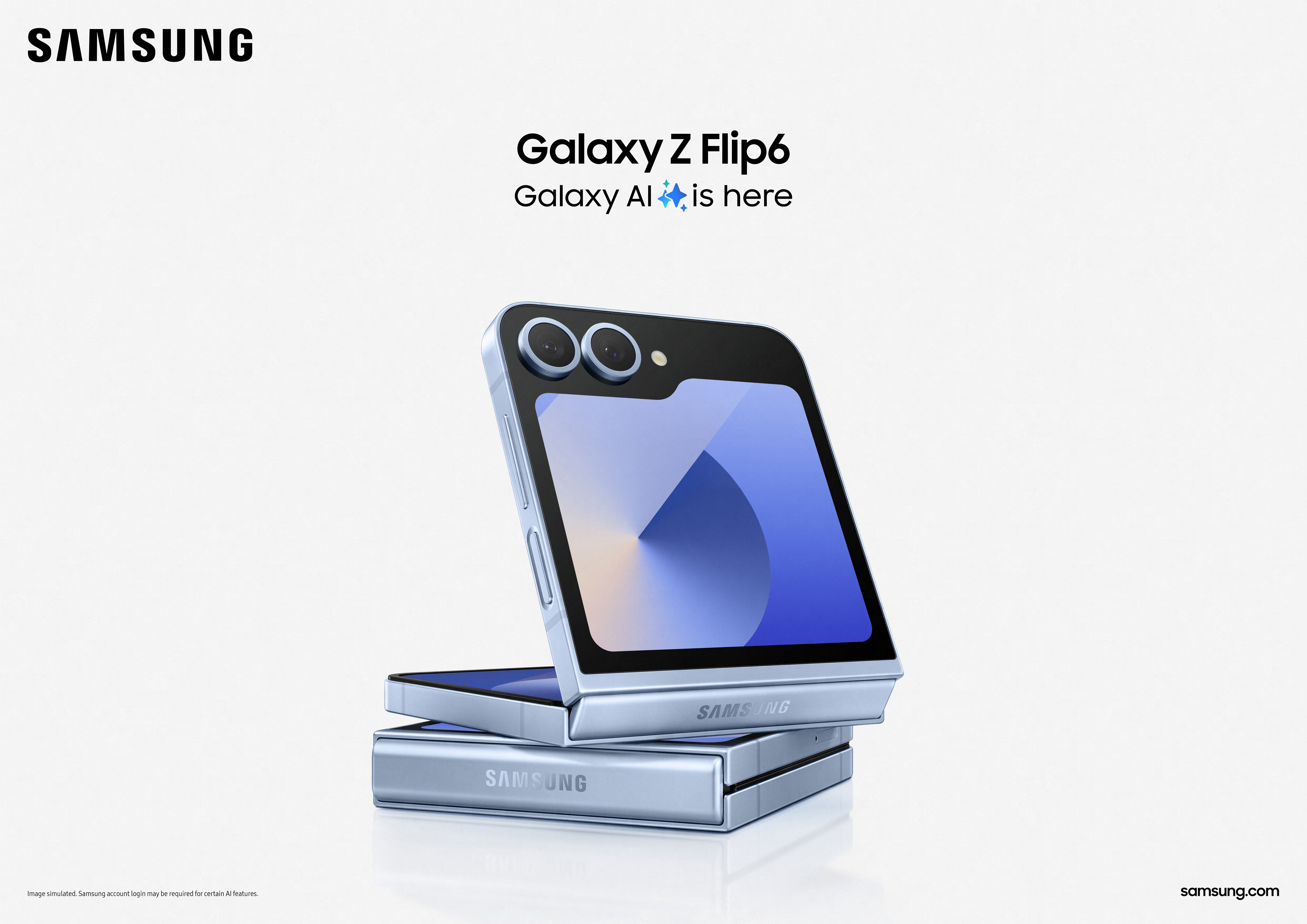 Mobiltelefon Galaxy Z Flip6 512GB Blue